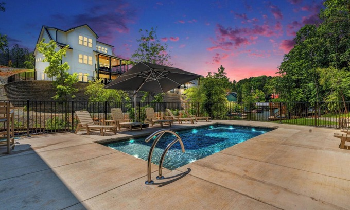 Moneta House | Firefly Estate, Lakefront Luxury w/Covered Verandas + Heated Salt Pool, Hot Tub, Dock!