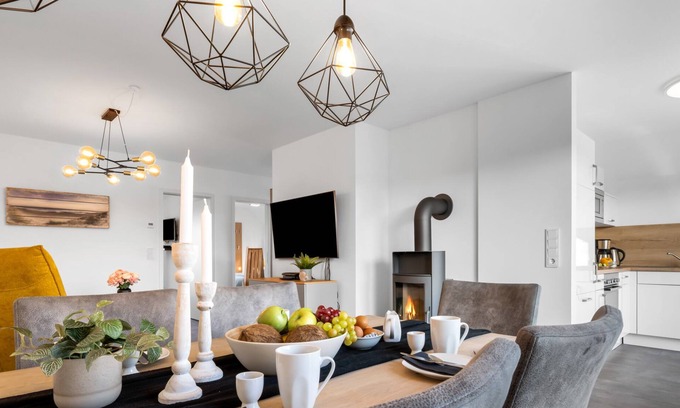 Busum Apartment | Fischers Koje in Büsum with sauna, parking lot and WLAN