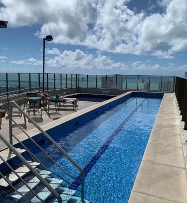 Pina Apartment | Flat luxo Shopping Rio Mar - Beach class Boa Viagem Recife - Piscina Rooftop