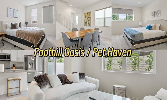 Charter Oak House | Foothill Oasis| Pet Friendly|210 Freeway Access|Cozy 4B3B #41754