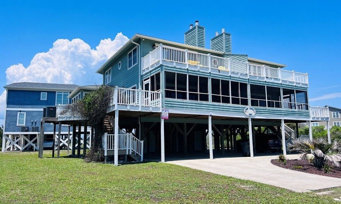 Holden Beach House | Fore Shore West-Duplex - Fantastic Ocean & Waterway Views