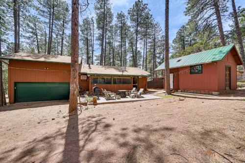 Strawberry House | Forest Views and Fire Pit Cozy Pine Cabin