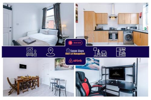 Chorley House | Four BR House By Eason Stays Short Lets & Serviced Accommodation Chorley With Free Parking