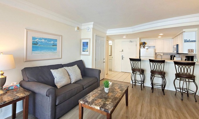 Ortona Park Condo | FREE DAILY ACTIVITIES! Spacious-Clean, 8th-Floor Suite at OceanFront Daytona Bch Resort-WIFI & HBO!