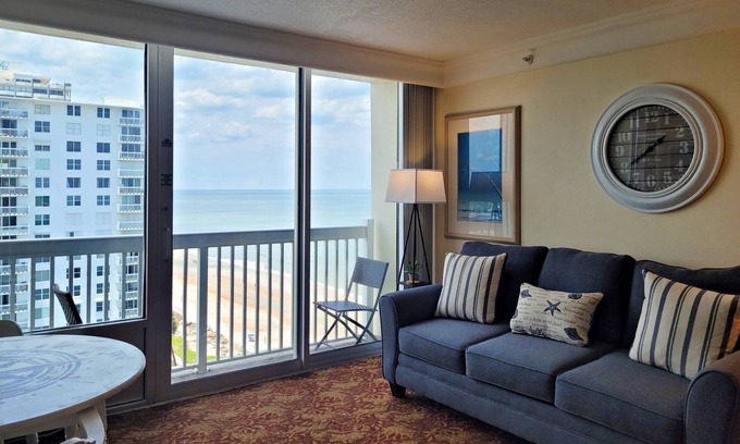 Ortona Park Condo | FREE DAILY ACTIVITIES-Affordable/Clean/Attractive-12th Floor Suite at Oceanfront Daytona Bch Resort!