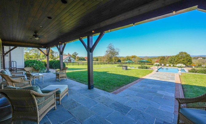 Blue Ridge House | French Country Estate on scenic Lincoln Rd just 5 miles south of Purcellville.