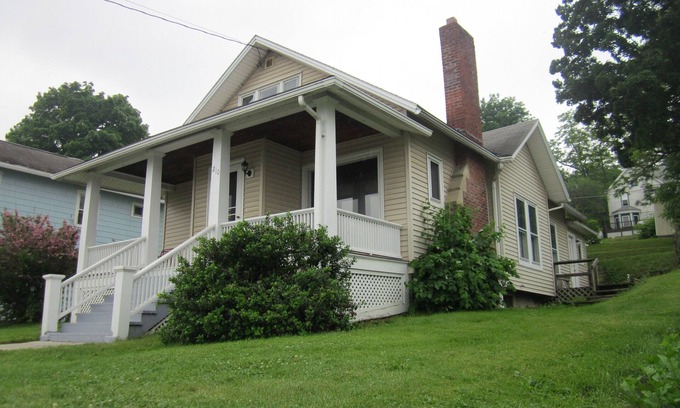 Watkins Glen House | Front porch views of Seneca Lake and harbor, walking distance to restaurants