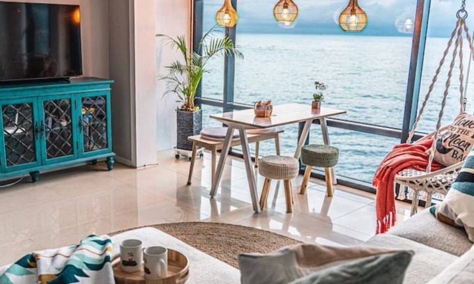 Hallim Condo | Full ocean view from entire condo. 2Beds/1bath with free parking