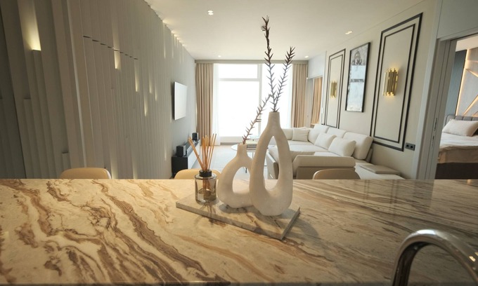 Esentepe Apartment | FURNISHED 1+1 LUXURY APARTMENT WITH EXTRA 2 DOUBLE BEDS