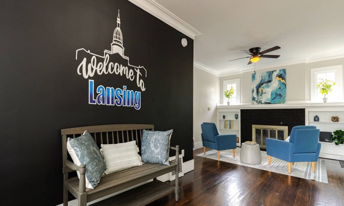 Lansing House | Game Room + 3 bd/2 bath + Family Friendly | Central Lansing