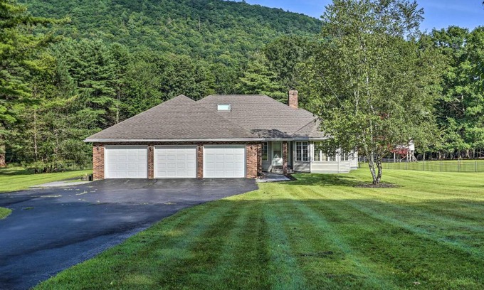 Hancock House | Game Room, Yard and Hot Tub Spacious Catskills Home