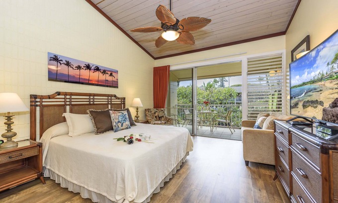 Napili Condo | Garden View Second Floor Studio at Napili Shores – Steps to Napili Bay D229