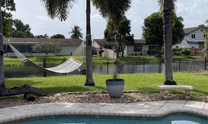 Lauderhill House | Getaway to Florida, heated pool entire home