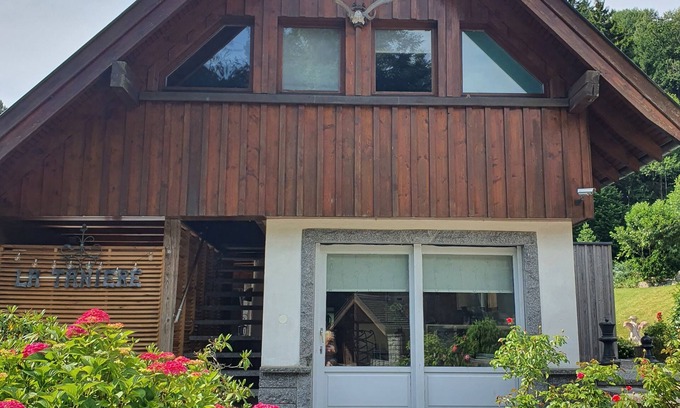 Soultzeren Apartment | GITE "LA TANIERE" large terrace, arbour, barbecue FULL NATURE