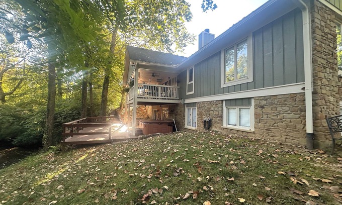 West Newton House | Gorgeous 4-bedroom home on 2-acre wooded lot w/creek, 8 miles south of downtown