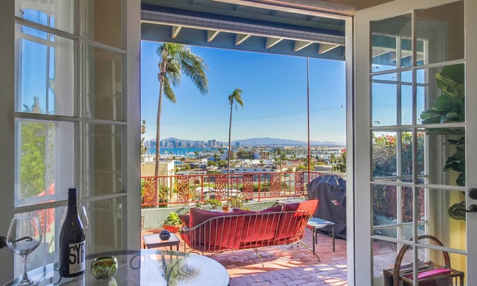Point Loma Apartment | Gorgeous Bay View & Sunrise/Sunsets from Your Private, Sunny Deck in Point Loma!