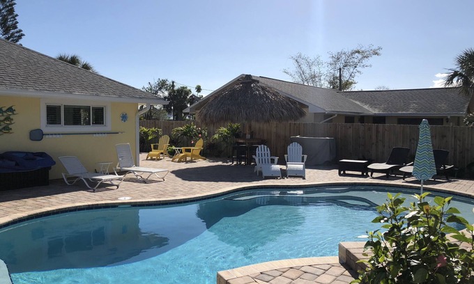Cape Caneveral Beach Gardens House | Gorgeous Cocoa Beach Home W/Heated Private pool- short walk to beach!