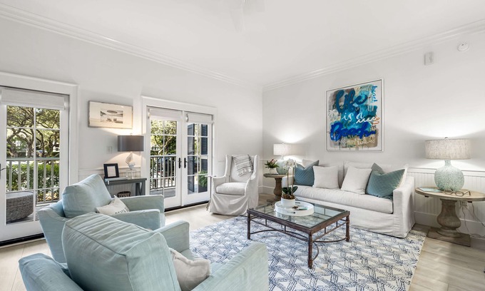 Watercolor Condo | Gorgeous Condo 400 Steps to Beach Club. Walk to Shopping, Dining, and Seaside