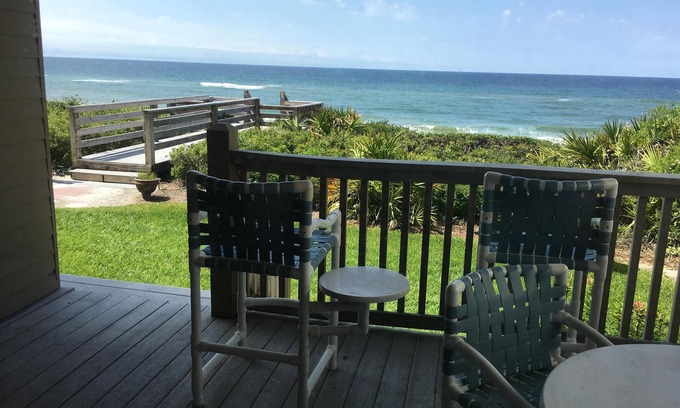 Seacrest Condo | Gorgeous Gulf Front Condo on 30A! Back Porch Opens to Private Beach