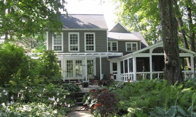 Bearsville House | Gorgeous Woodstock Designers Home heated pool and spectacular gardens