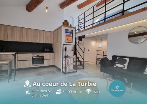 La Turbie Apartment | Grand loft rénové - Coeur du village médiéval - EQ