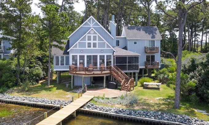Chincoteague House | Grandview - Pet friendly; Waterfront home w/dock!