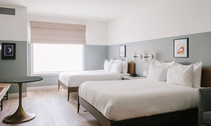 Moab Hotel | Gravity Haus Two Queen Room, Central Location, Dog-friendly Property w/Pool