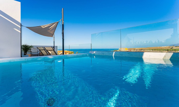 Playa San Juan Villa | Green House - modern villa with a private rooftop pool in the south of Tenerife!