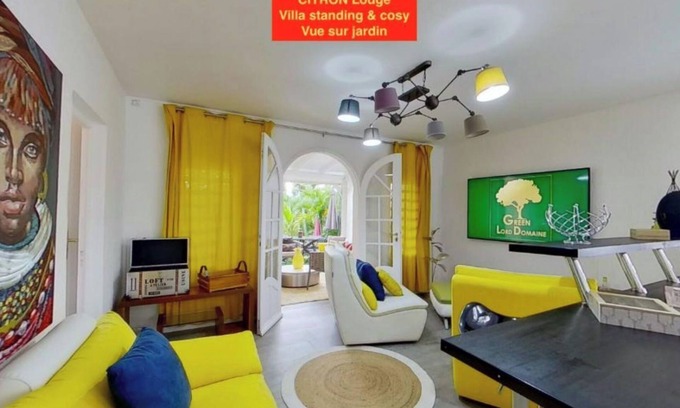 Lamentin Villa | Green Lord Domaine - Citron Lodge & Balneo