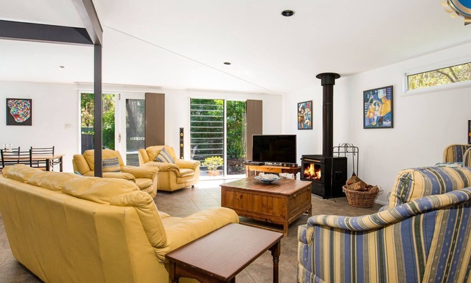 Callala Bay House | Grey Gables - Pet Friendly with Fireplace + Pool + Spa + Sauna