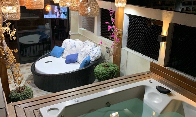 Jardim Sao Miguel Apartment | Guarujá duplex penthouse - Spa games room and private pool 220m²