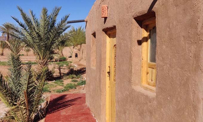 Tamegroute Bed & Breakfast | Guest room in authentic desert farmhouse