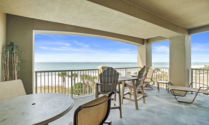 Panama City Beach Condo | GULF FRONT! PET FRIENDLY! BEACH CHAIRS! Paradise on the Beach! Large Balcony!