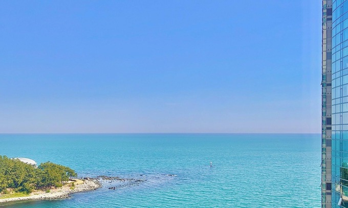 Marine City Apartment | Haeundae Oceanview Escape in Central Marine City, Steps from the Beach.