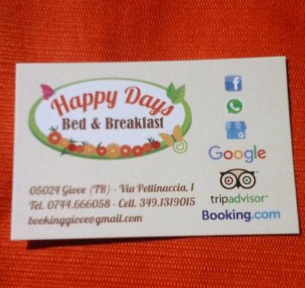 Giove Bed & Breakfast | Happy Days B&B