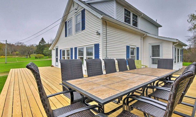 Owls Head House | Harbor/🦞 Pound Access & Views from Large Deck