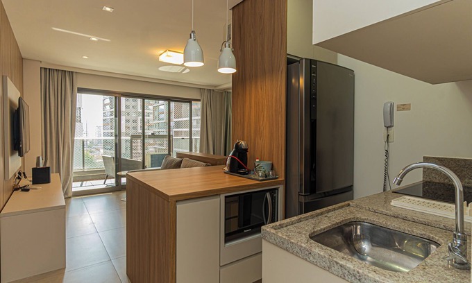 Brooklin Paulista Apartment | Haven Loft - Cozy, Pool, and Parking in Brooklin