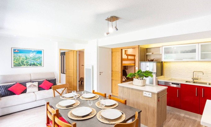 Saint-Lary-Soulan Apartment | Heart of Saint Lary Soulan, renovated 3-bedroom apartment for 11 with balcony views