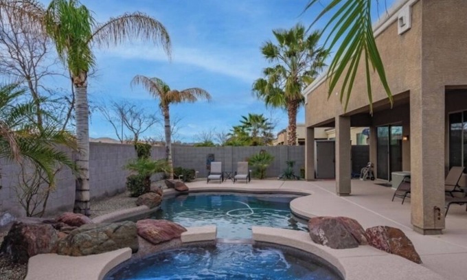 Surprise Farms House | Heated pool & hot tub - backyard oasis - single level home