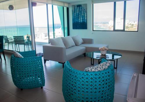 Manta Apartment | Hermosa Vista Lateral al Mar Edif. Poseidon