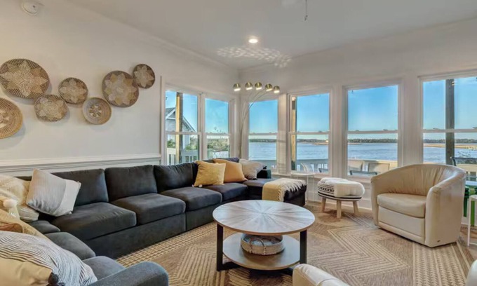 Ocean City Beach House | Heron House at N Topsail Beach Sound Side