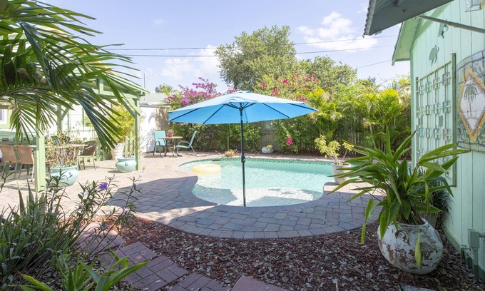 Mango Groves Cottage | Hidden Private Tropical Oasis with Two Cottages, Pool and Gorgeous Gardens