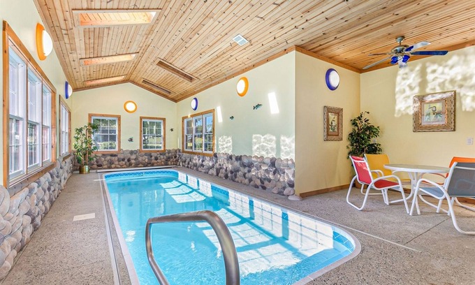 Fennville Cabin | Hideaway Cabin: Private Indoor Pool! Fireplace, Fire Pit, Dog Friendly, Nature