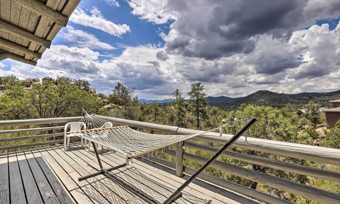 Forest Trails Apartment | Hike & Relax: Prescott Studio w/Thumb Butte Views