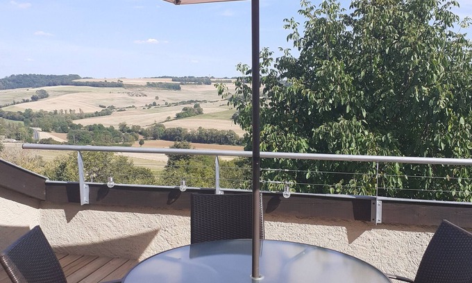 Bouxieres-aux-Chenes Cottage | Historic cottage with panoramic terrace near Nancy