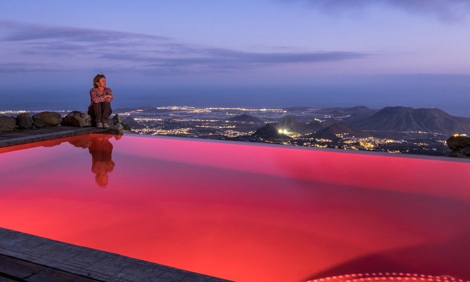 El Madronal House | Historic Canarian House, Private Heated Pool, BBQ, WIFI + Stunning Ocean Views