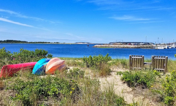 Wellfleet House | Historic Harborfront 2BD Boathouse-A/C, Awesome Views & Direct Beach Access