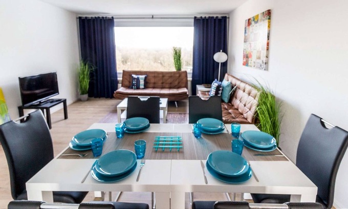 Bruchkoebel Apartment | HÖ01 large apartment with dryer and washing machine