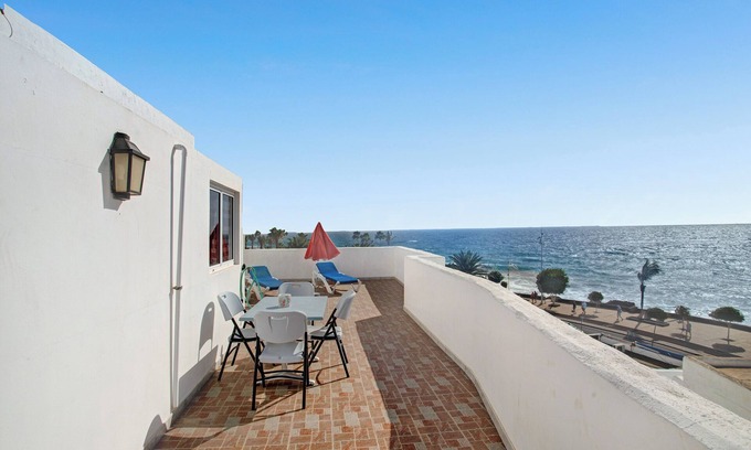 Puerto del Carmen Apartment | Holiday Apartment 'El Quintero' with Sea and Mountain Views, Balcony & Wi-Fi