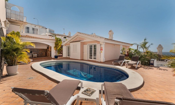 Costa Adeje Villa | Holiday Villa 'Marbella-Heated Private Pool' with Sea Views